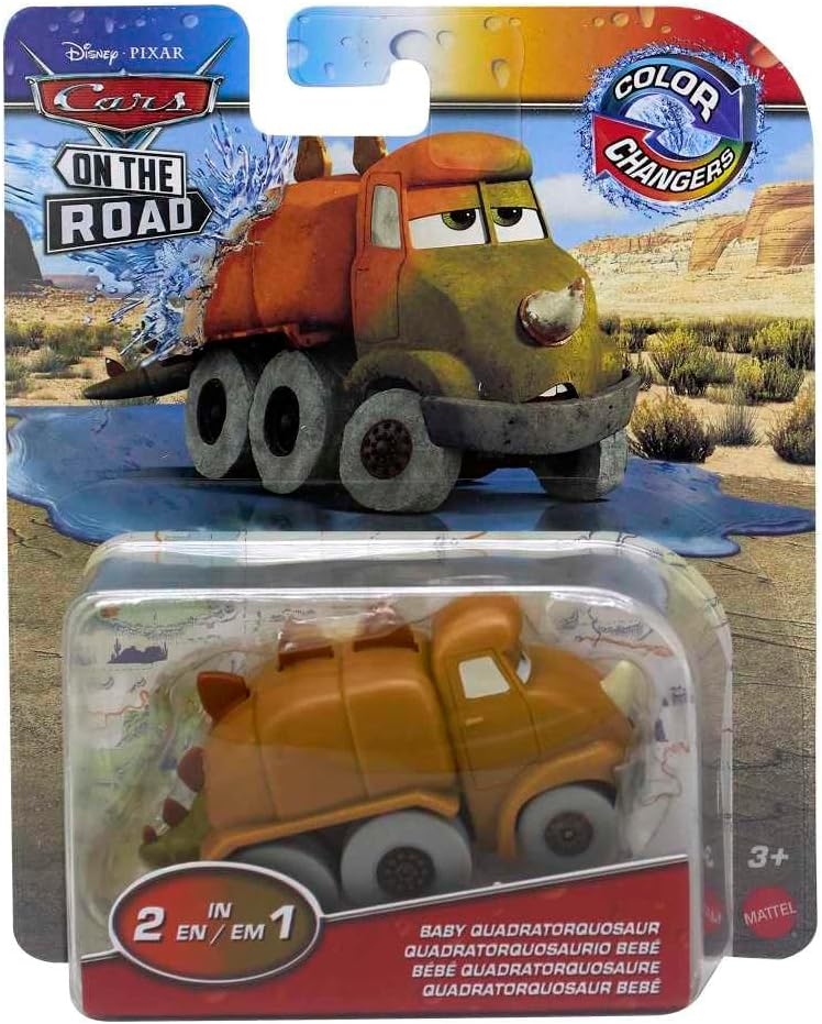 Disney Pixar Cars On The Road Color Changers - Baby Quadratorquosaur 