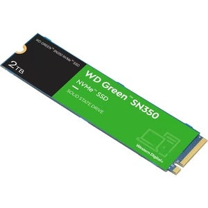 Western Digital Green SN350 WDS200T3G0C 2 TB Solid State Drive - M.2 2280 Internal - PCI Express NVMe 