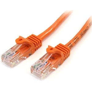 15 ft Orange Snagless Cat5e UTP Patch Cable 