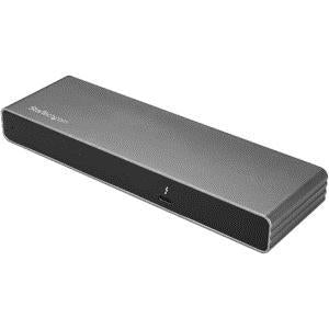 Thunderbolt 3 Dock - Dual 4K 60Hz Monitor TB3 Docking Station with DisplayPort, HDMI & 1080p VGA - 85W Power Delivery