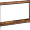 HOOBRO 120 cm Narrow Console Table with Storage Shelf, Industrial Sofa Table for Entryway, Hallway & Living Room, Rustic Brown BF20XG01G1