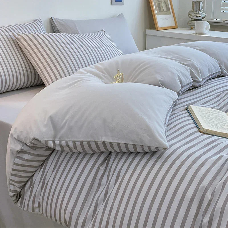 Pure Cotton Class A Four-piece Quilt Cover Household Pure Cotton Bed Sheet Duvet Cover 