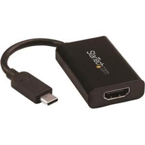 USB C to HDMI 2.0 Adapter 4K 60Hz with 60W Power Delivery Pass-Through Charging - USB Type-C to HDMI Video Converter - Black