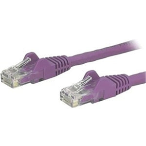 8ft CAT6 Ethernet Cable - Purple Snagless Gigabit - 100W PoE UTP 650MHz Category 6 Patch Cord UL Certified Wiring/TIA 