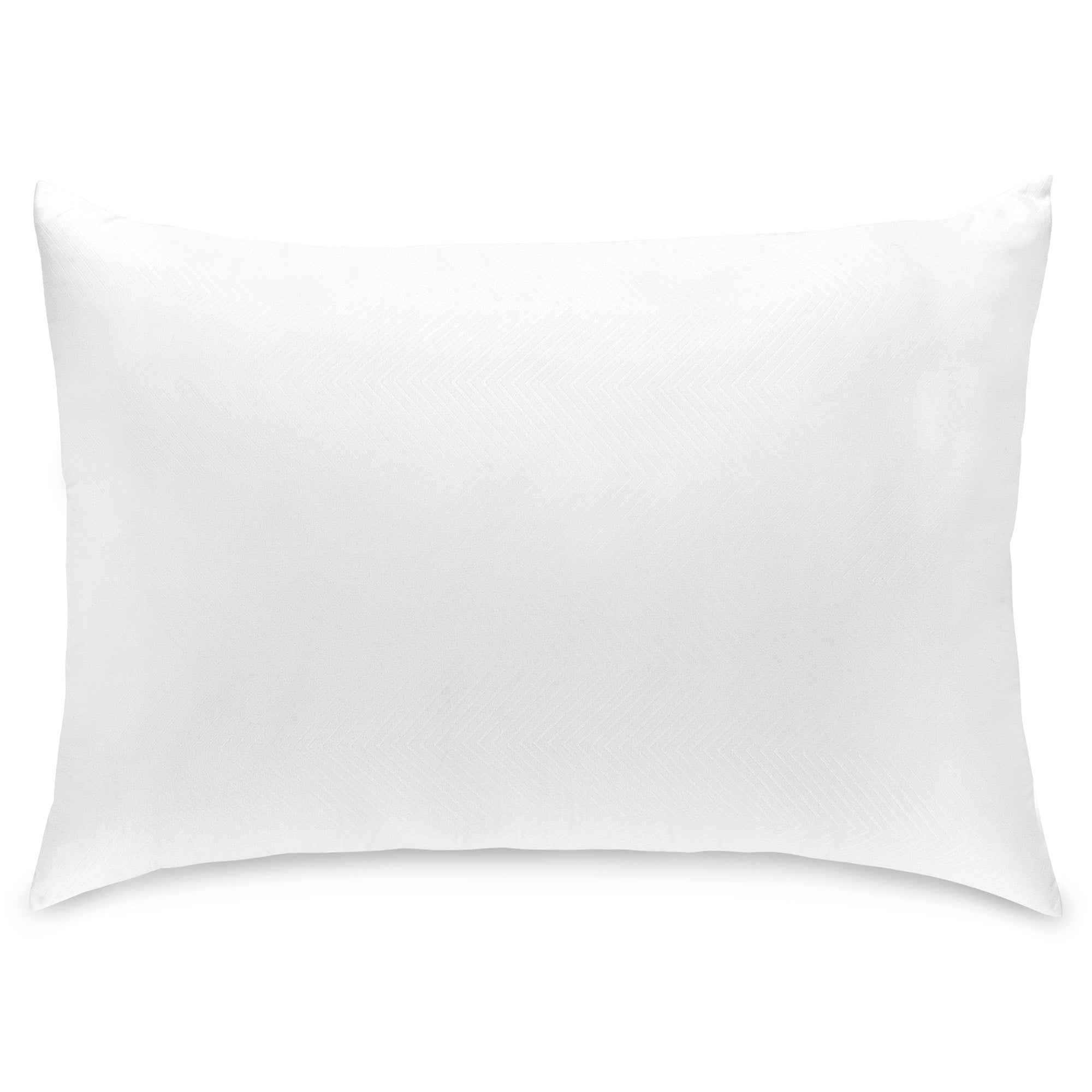 Embossed Hotel Collection Bed Pillow, Queen Size. Designed for Back, Stomach or Side Sleepers, 20x36, White 