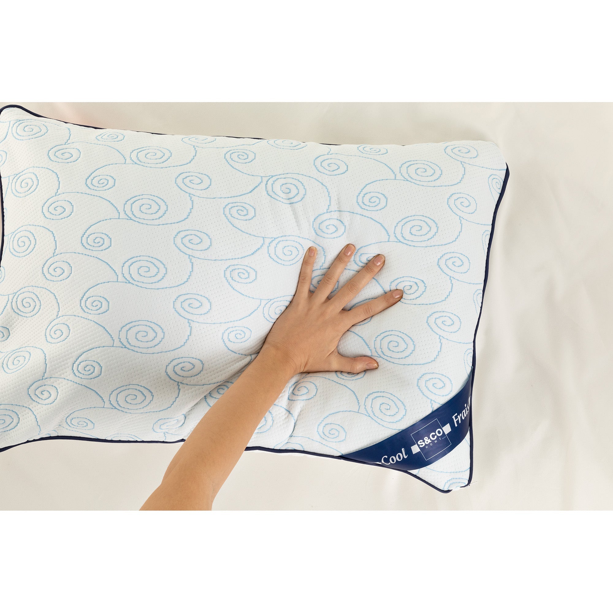 Cooling Matelasse Hotel Collection Bed Pillow, Queen Size. Designed for Back, Stomach or Side Sleepers, 20x30, White 