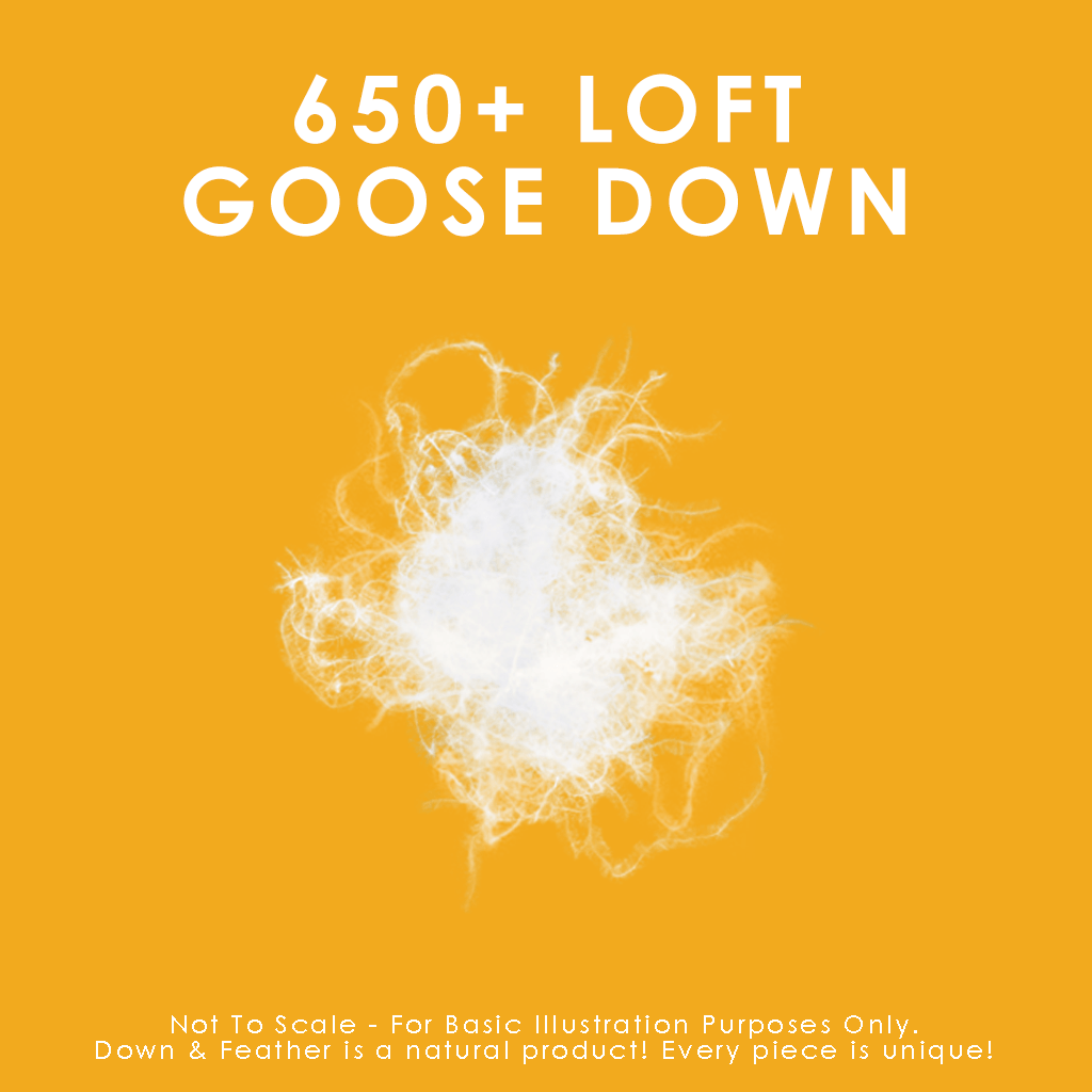 650 Loft White Goose Down Duvet 