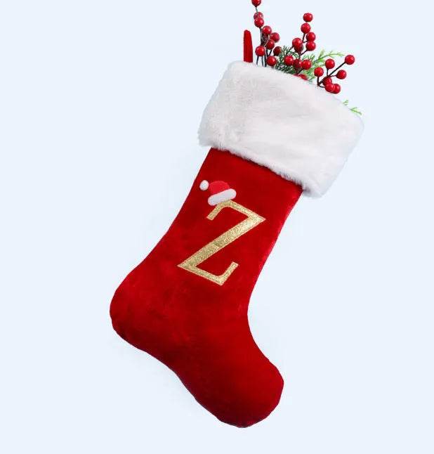 Christmas Letter Christmas Stockings Decorative Pendant 