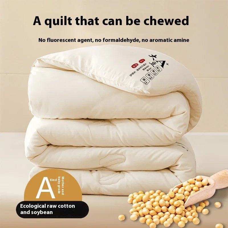 Comfortable Soybean Cellucotton Single Double Duvet Airable Cover Lunch Break Spring Summer Thin Quilt Duvet Insert 