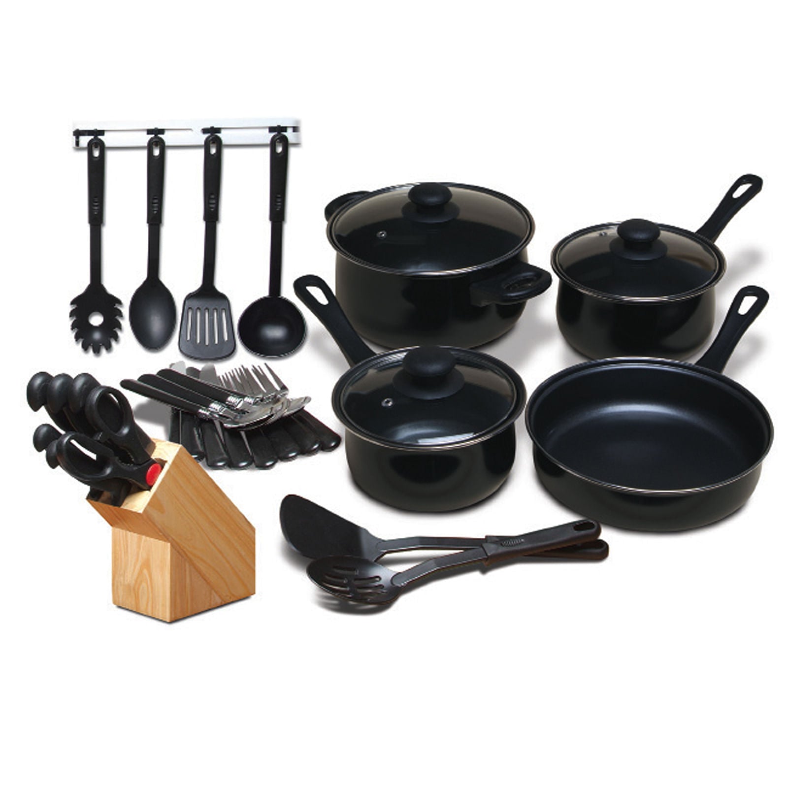 Gibson Home Total Kitchen 32 Piece Cookware Combo Set - Free Shipping