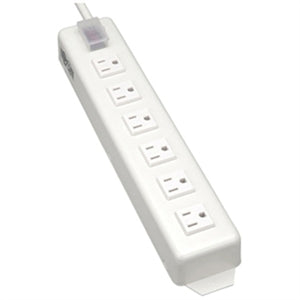Tripp Lite Power Strip Metal 120V 5-15R Right Angle 6 Outlet 15' Cord - NEMA 5-15P - 6 NEMA 5-15R - 15ft 