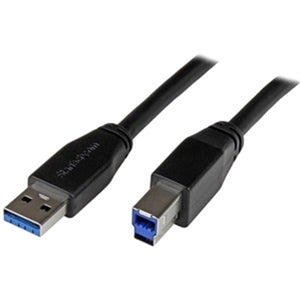 10m 30 ft Active USB 3.0 (5Gbps) USB-A to USB-B Cable - M/M - USB A to B Cable - USB 3.2 Gen 1