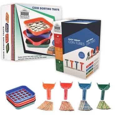 Nadex Coins™ Sort and Wrap Set with 350 Coin Wrappers