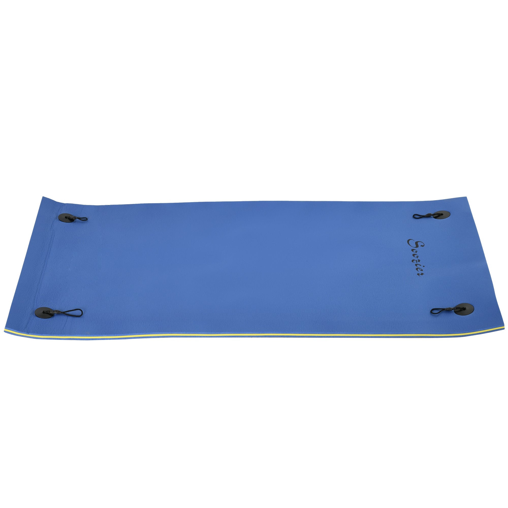 Soozier Floating Water Mat 7.5x4ft Blue Lily Pad for Relaxing and Recreation in Pool Beach Lake 