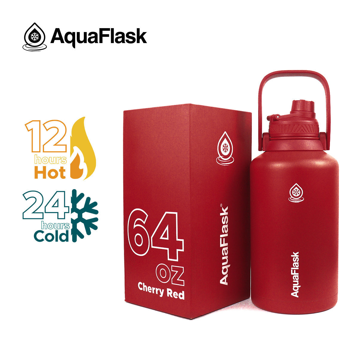 AquaFlask Original Vacuum Insulated Water Bottles 1893ml (64oz) 