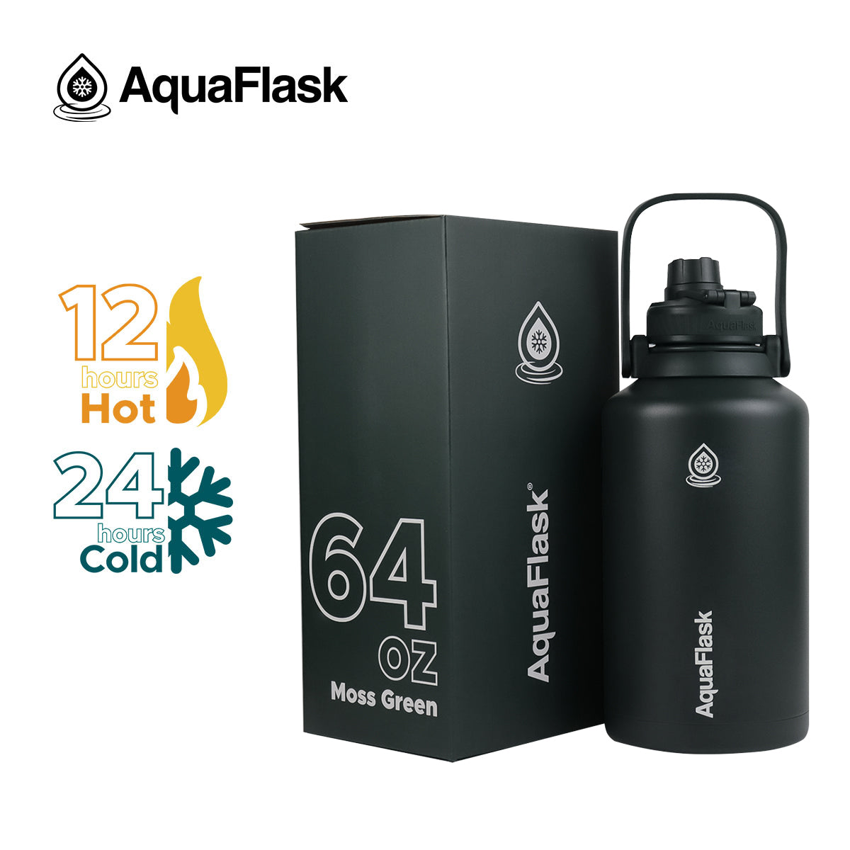 AquaFlask Original Vacuum Insulated Water Bottles 1893ml (64oz) 