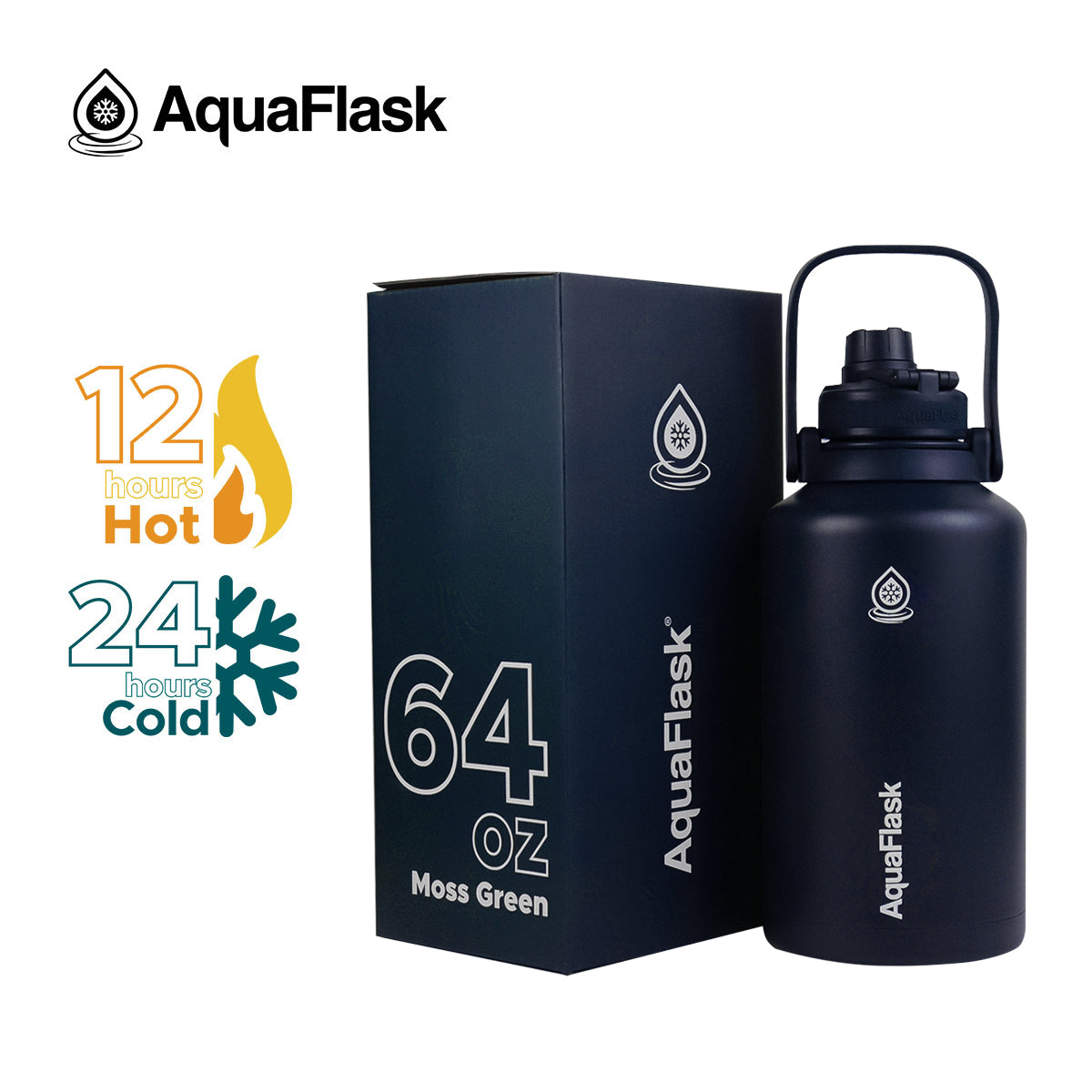 AquaFlask Original Vacuum Insulated Water Bottles 1893ml (64oz) 