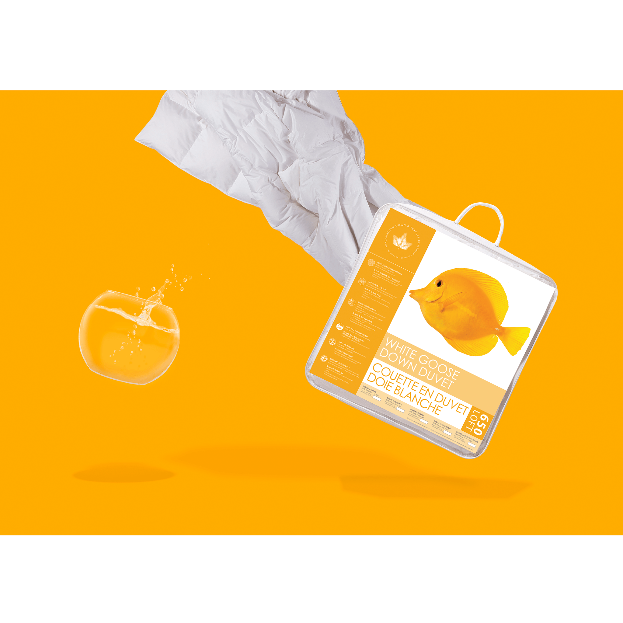 650 Loft White Goose Down Duvet 