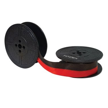 Nadex Coins™ Twin-Spool Typewriter Ribbon for Manual Typewriters, Red/Black