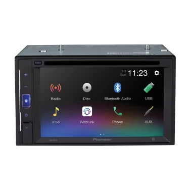 Pioneer® AVH-241EX 6.2-In. Car In-Dash Unit, Double-DIN DVD Receiver with Touch Screen and Alexa® Compatibility