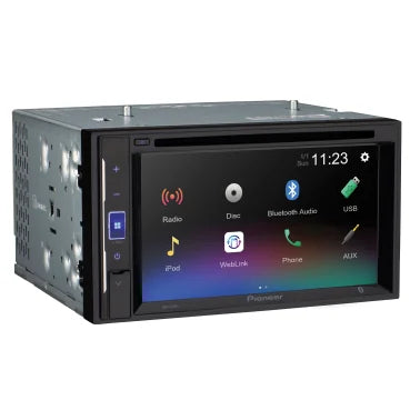 Pioneer® AVH-241EX 6.2-In. Car In-Dash Unit, Double-DIN DVD Receiver with Touch Screen and Alexa® Compatibility