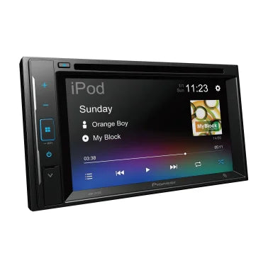 Pioneer® AVH-241EX 6.2-In. Car In-Dash Unit, Double-DIN DVD Receiver with Touch Screen and Alexa® Compatibility