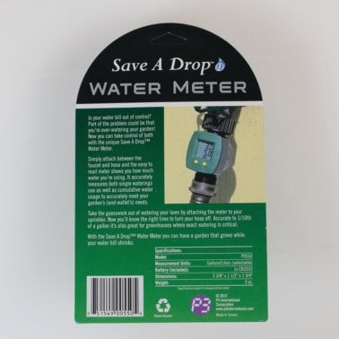 P3 International® Save A Drop® Water Meter