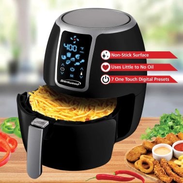 Brentwood® 1,400-Watt Electric Digital Air Fryer (4 Qt.)