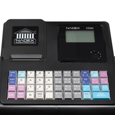 Nadex Coins™ CR360 Thermal-Print Electronic Cash Register (Black)