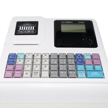 Nadex Coins™ CR360 Thermal-Print Electronic Cash Register (White)