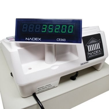 Nadex Coins™ CR360 Thermal-Print Electronic Cash Register (White)