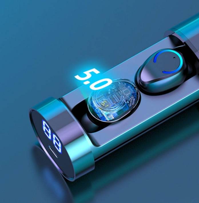 Wireless Bluetooth In-ear Headphone 9D Panoramic Sound Earphone  Earbuds 