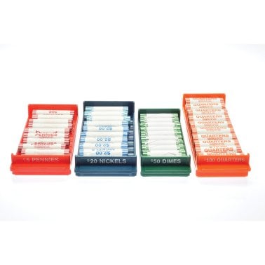 Nadex Coins™ Rolled Coin Storage Boxes and Trays, 8-Piece Set