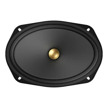 Pioneer® TS-A6901C 6-In. x 9-In. 450-Watt 2-Way Component Speakers Black and Gold, Max Power 2 Pack