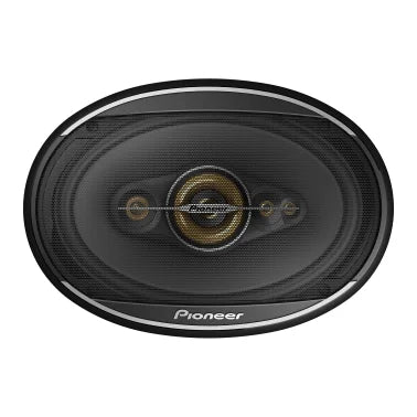 Pioneer® TS-A6991F 6-In. x 9-In. 700-Watt 5-Way Full-Range Coaxial Speakers Gold and Black, Max Power 2 Pack