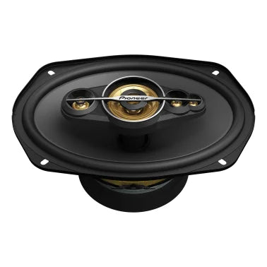 Pioneer® TS-A6991FH 6-In. x 9-In. 750-Watt-Max 5-Way Full-Range Coaxial Speakers Gold and Black, 2 Pack