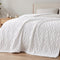 Cable Knit Sherpa Blanket, 80 x 88 in, Off White
