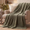 Embossed Flannel Throw Blanket, 48 x 60 in, Baroque, Laurel Oak