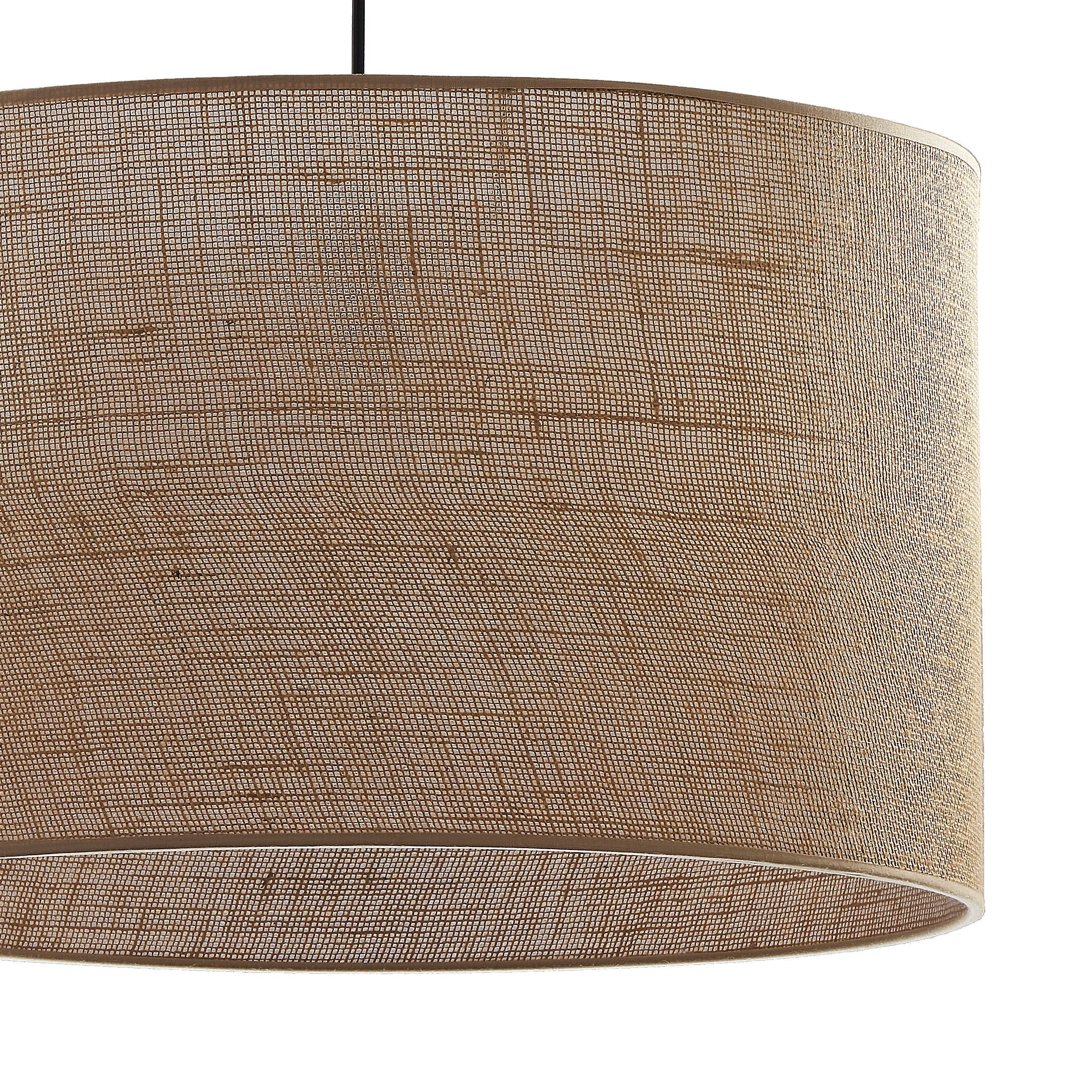 JUTE Natural Woven Pendant Light for Dining Room, Bedroom & Warm Scandinavian Interiors