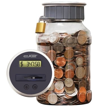 Digital Energy® Locking Digital Coin Bank Savings Jar