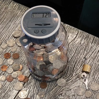 Digital Energy® Locking Digital Coin Bank Savings Jar