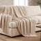 Jacquard Throw Blanket, 48 x 60 in, Contempo, Sand