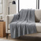 Jacquard Throw Blanket, 48 x 60 in, Contempo, Grey