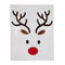 Christmas Throw Knit Ribbed Flannel Blanket 48x60 – Reindeer Design, Soft & Cozy, Machine Washable, Festive Holiday Décor