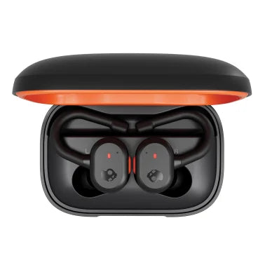 Skullcandy® Push™ Active In-Ear True Wireless Stereo Bluetooth® Earbuds with Microphone (True Black/Orange)