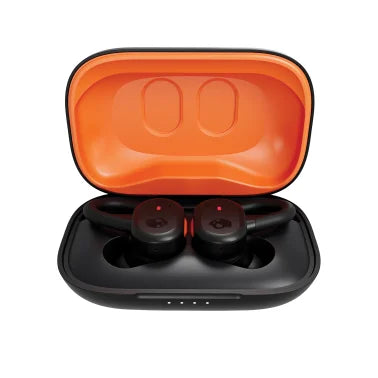 Skullcandy® Push™ Active In-Ear True Wireless Stereo Bluetooth® Earbuds with Microphone (True Black/Orange)