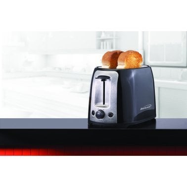 Brentwood® 2-Slice Cool-Touch Toaster with Extra-Wide Slots (Black)