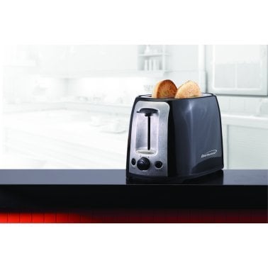 Brentwood® 2-Slice Cool-Touch Toaster with Extra-Wide Slots (Black)