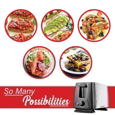 Brentwood® 2-Slice Toaster with Extra-Wide Slots