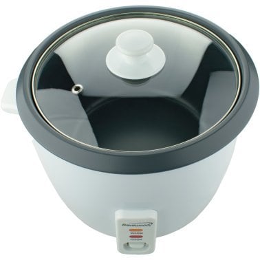 Brentwood® 10-Cups Cooked/20-Cups Uncooked Electric Rice Cooker with Steamer, White